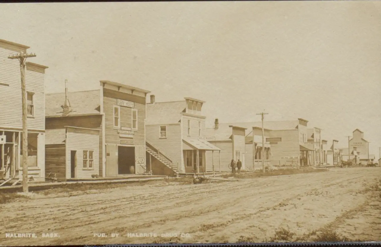 Main Street, Halbrite, about 1910