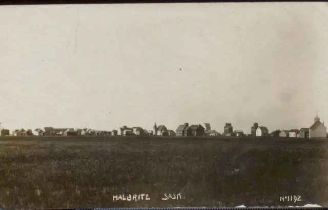 Halbrite viewed across the prairie